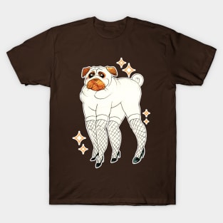 Pug With Lady Legs T-Shirt